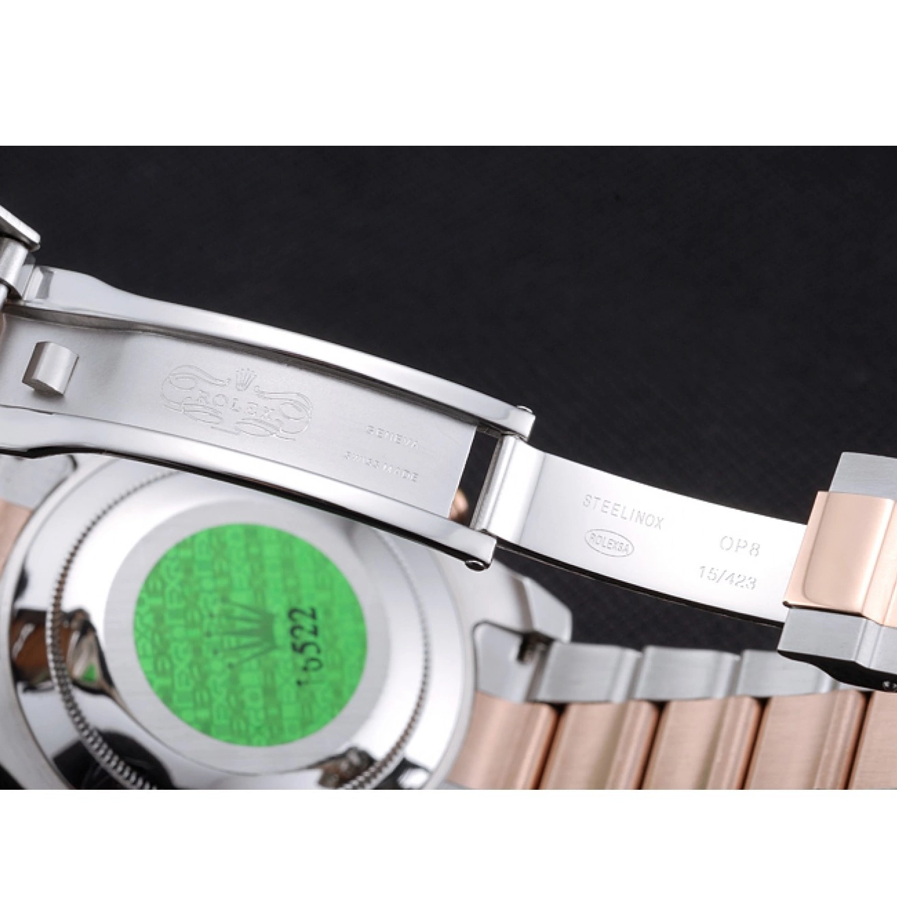 Aaa replica watch 622270 Bracelet Rolex and II Bezel Gold Steel White Dial Blue Rose Stainless Yacht-Master 0730